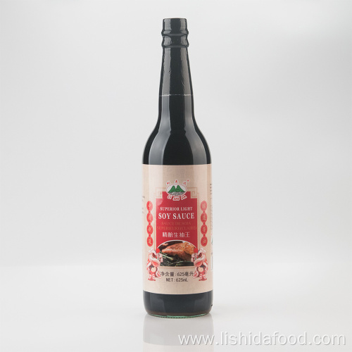 625ml Glass Bottle Superior Light Soy Sauce